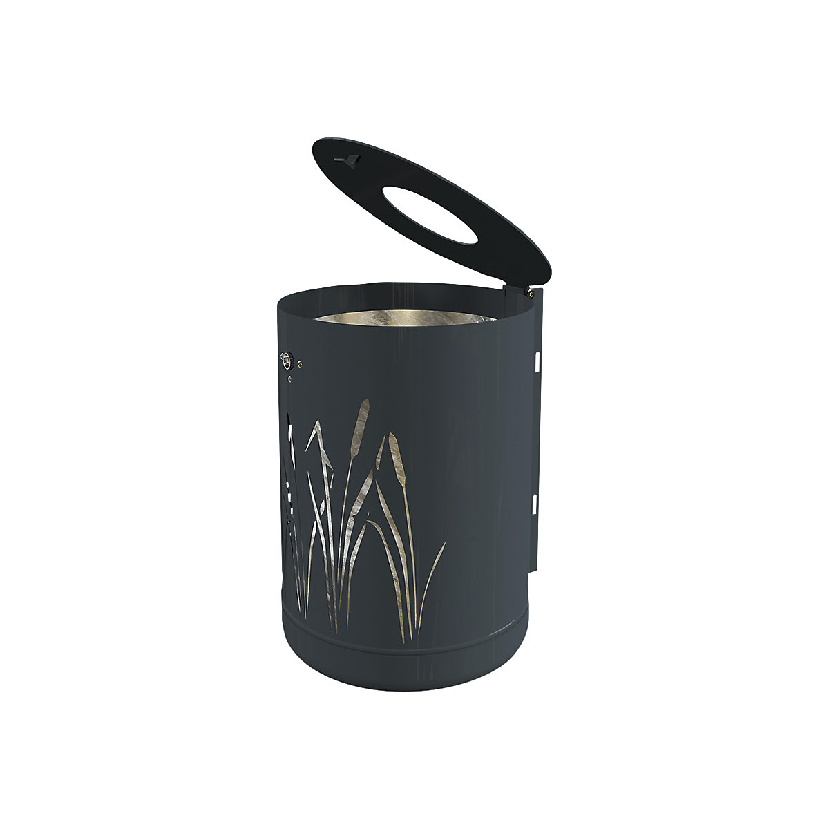 Coș de gunoi pentru exterior, 50 l (Imagine produs 2)-1
