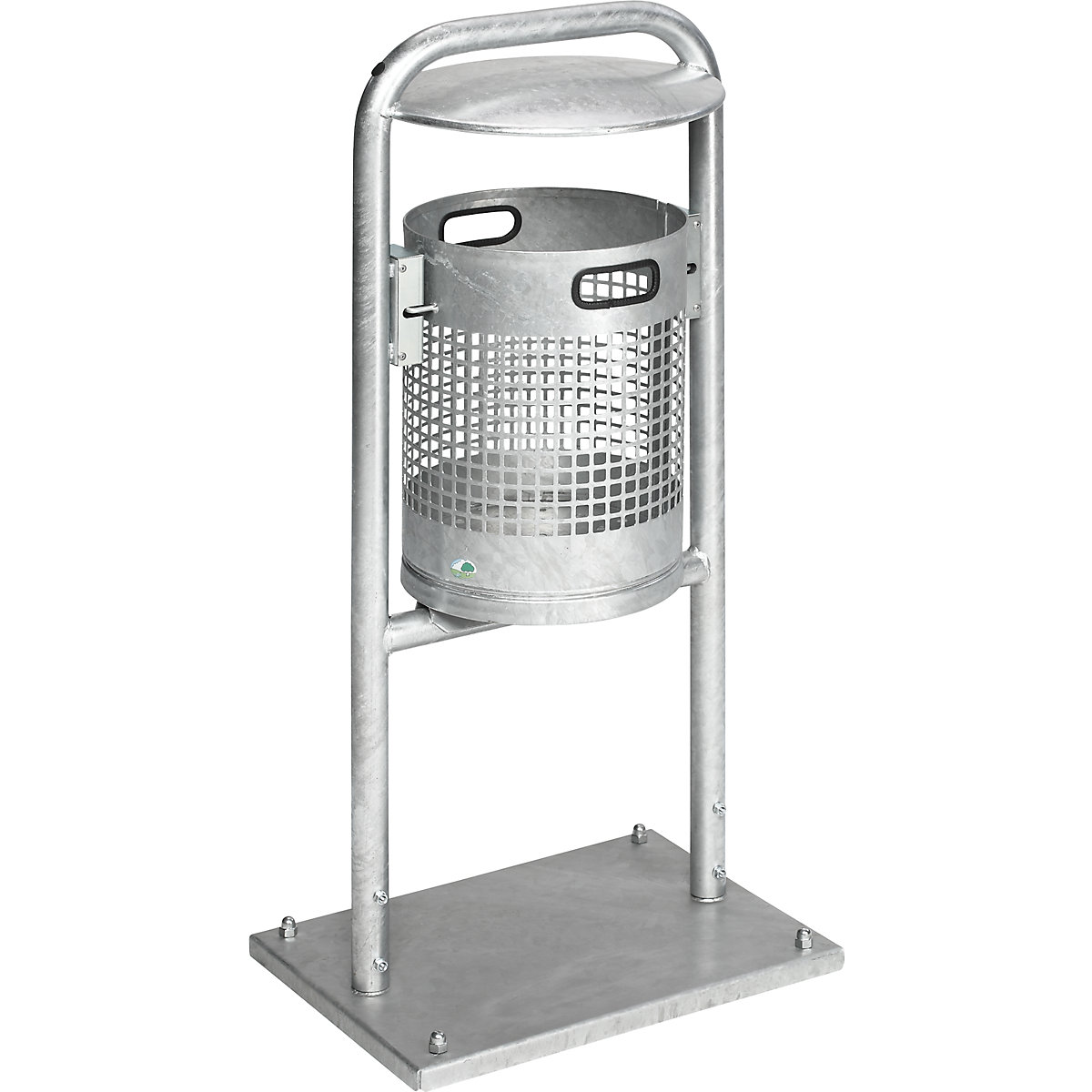 Colector de deșeuri, pentru exterior, 30 l, oțel – VAR (Imagine produs 2)-1