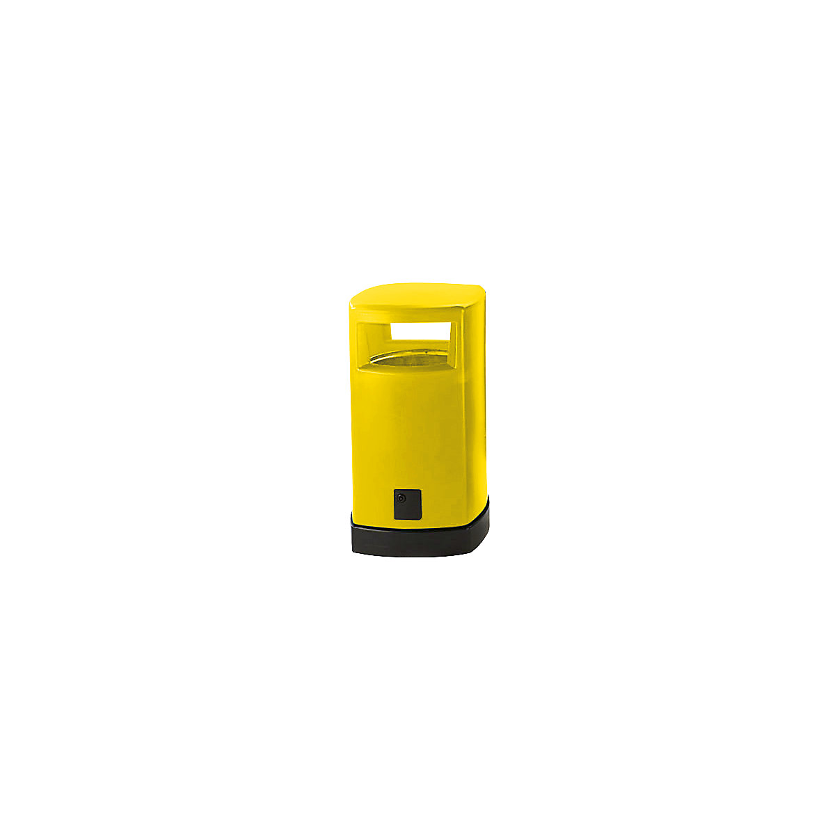Colector de deșeuri pentru exterior, din plastic, volum 120 l, lăț. x î. x ad. 580 x 1050 x 580 mm, galben-0
