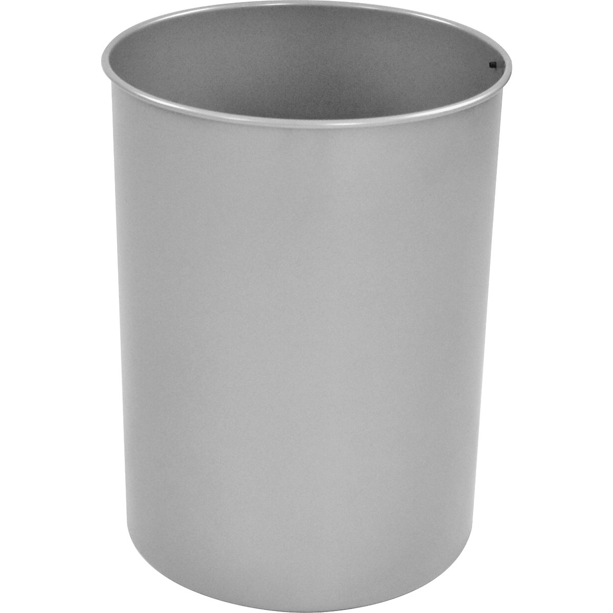 Coș de hârtii, oțel, rotund, volum 30 l, î. x Ø 470 x 335 mm, aluminiu-0