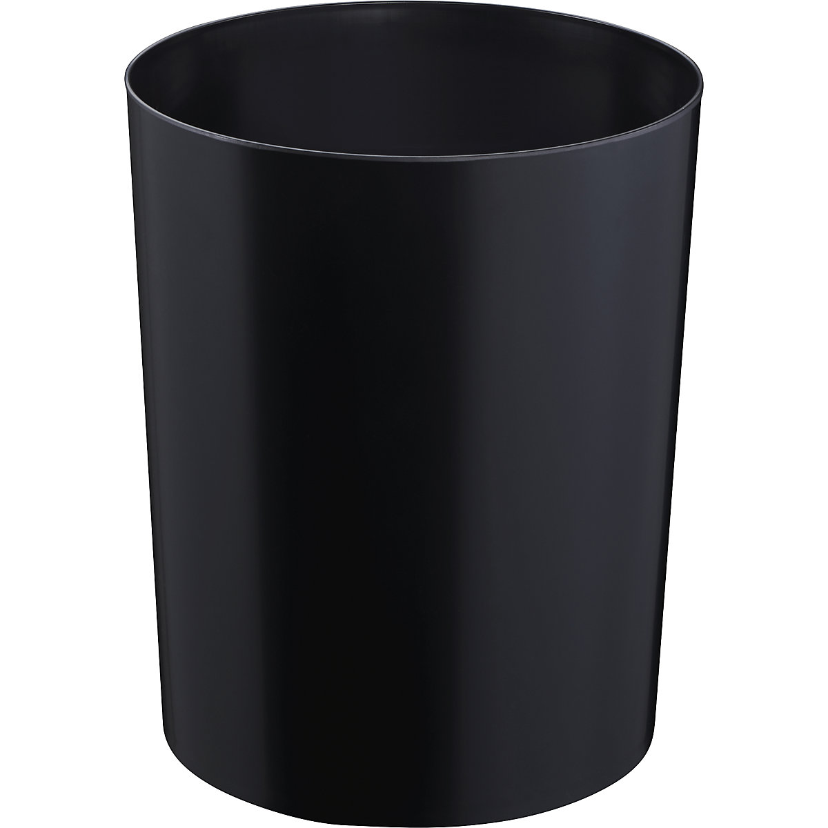 Coș de siguranță pentru hârtie, cu inserție din aluminiu – ZWINGO, volum 13 l, Ø 245 mm, negru-0