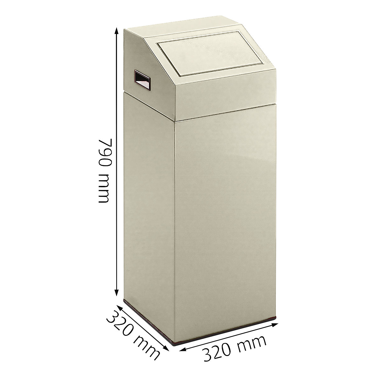 Recipient de colectare a deșeurilor reciclabile, cu autostingere – eurokraft pro (Imagine produs 2)-1