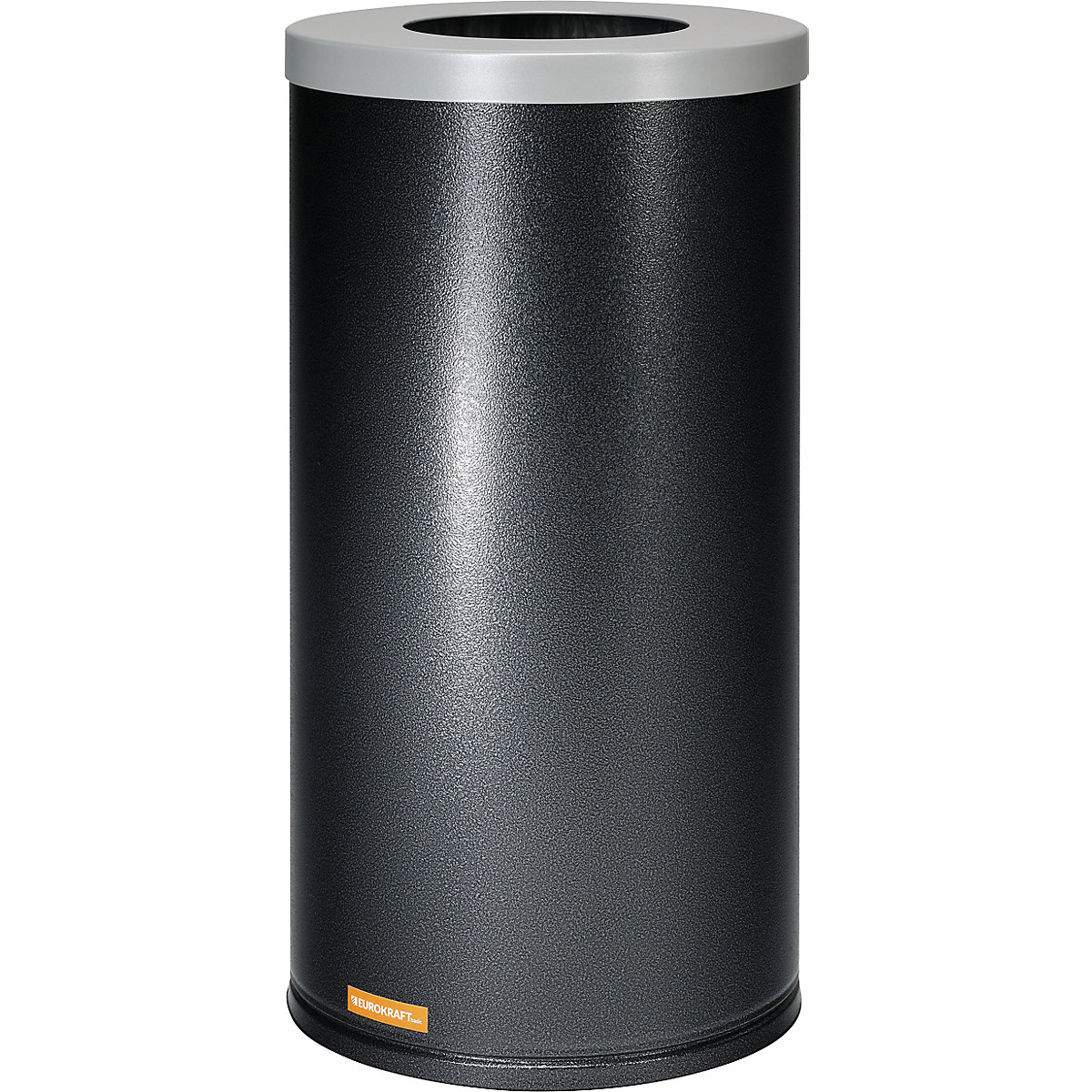 Recipient de colectare a deșeurilor reciclabile – eurokraft basic, volum 70 l, individual cu inel de susținere, capac argintiu-0