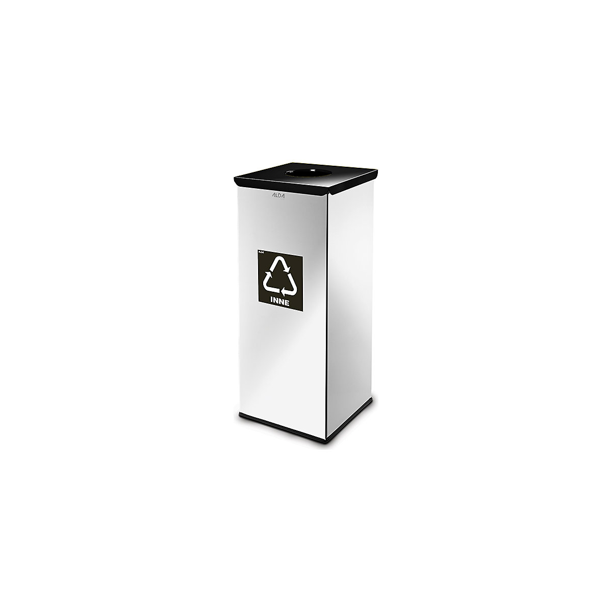 Recipient pentru sortarea deșeurilor reciclabile, pătrat
