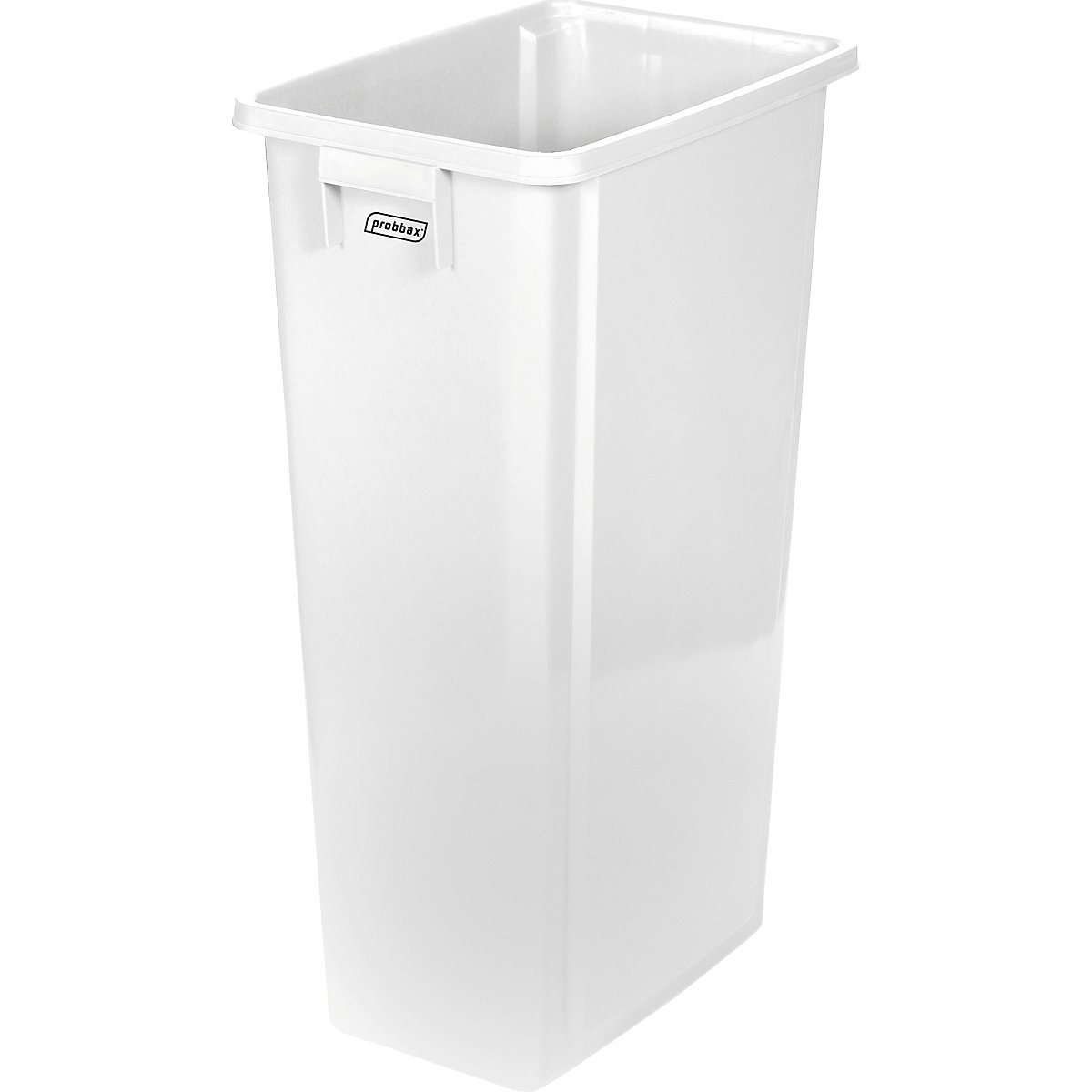 Recipient solid de colectare a deșeurilor reciclabile – Probbax, 80 l, alb-0