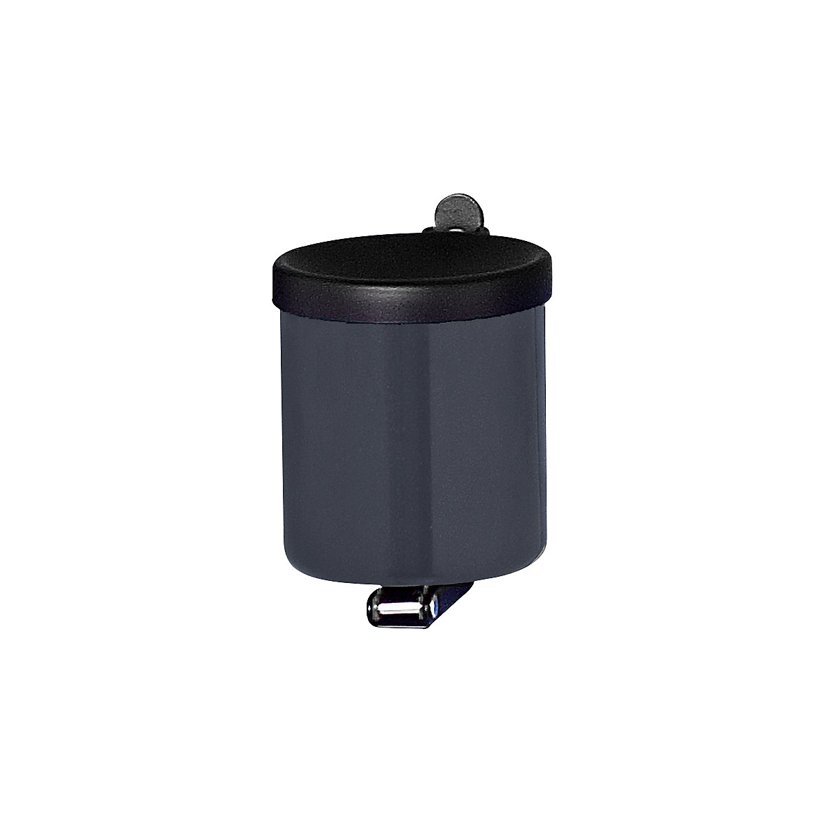 Scrumieră de perete cu sistem de siguranță, înălțime 100 mm, tablă de oțel, grafit-0