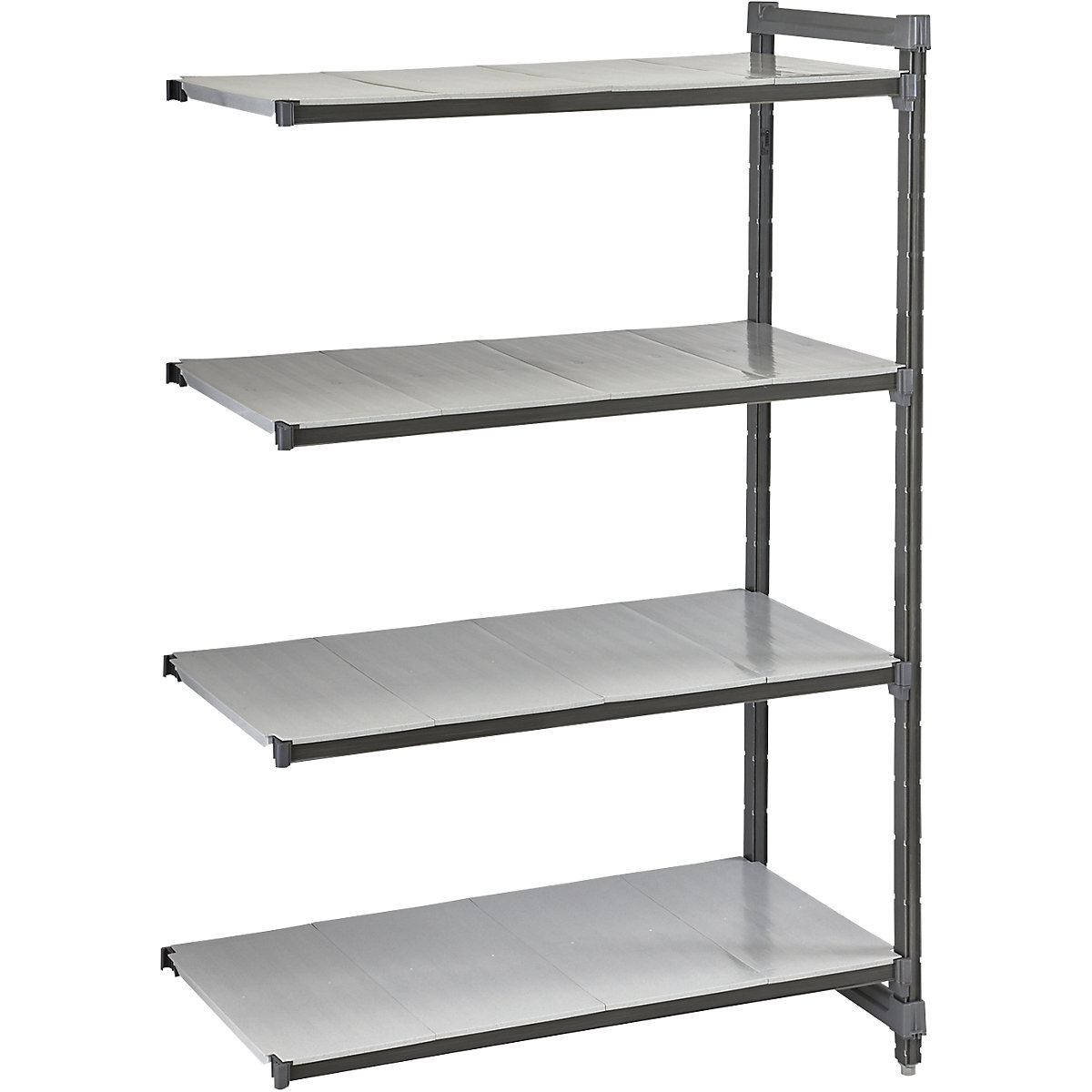 Raft modular cu inserare din plastic, lăț. x ad. poliță 680 x 610 mm, raft adițional, lățime 720 mm, poliță netedă-0