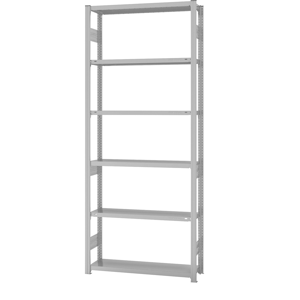 Sistem raft cu inserare, construcție cu greutate medie – eurokraft pro, cu strat din plastic, înălțime raft 2500 mm, raft de bază, lăț. x ad. 1000 x 300 mm-0