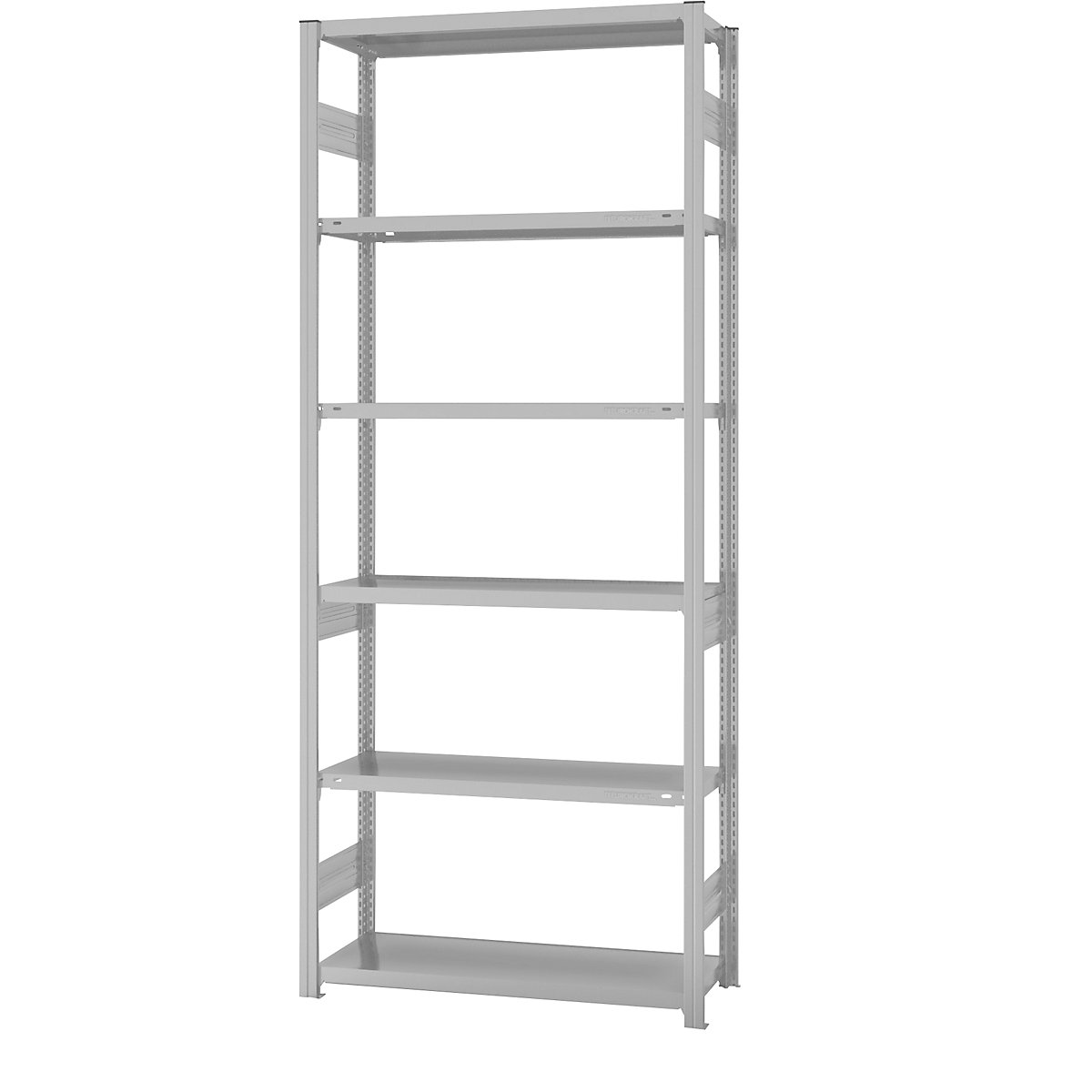 Sistem raft cu inserare, construcție cu greutate medie – eurokraft pro, cu strat din plastic, înălțime raft 2500 mm, raft de bază, lăț. x ad. 1000 x 400 mm-0