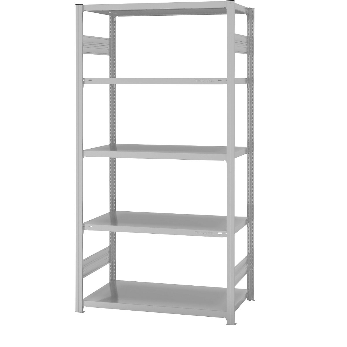 Sistem raft cu inserare, construcție cu greutate medie – eurokraft pro, cu strat din plastic, înălțime raft 2000 mm, raft de bază, lăț. x ad. 1000 x 600 mm-0