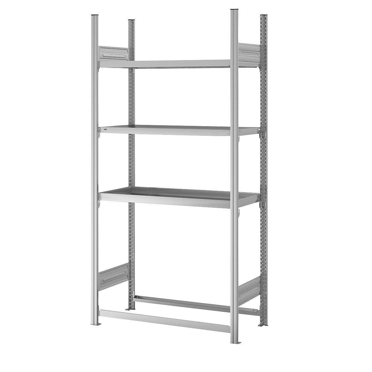 Raft multifuncțional pentru depozit și atelier – hofe, înălțime 2000 mm, 4 niveluri de depozitare, raft de bază, lăț. x ad. 1060 x 435 mm-0