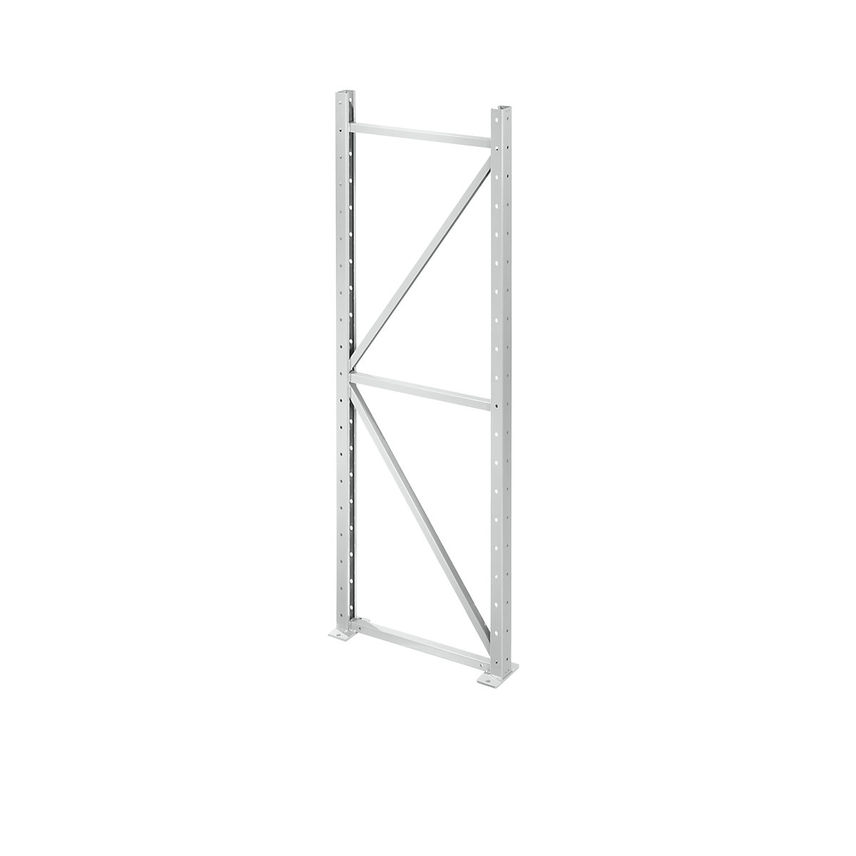 Cadru montant – LISTA, adâncime 860 mm, înălțime 2500 mm, gri deschis-0
