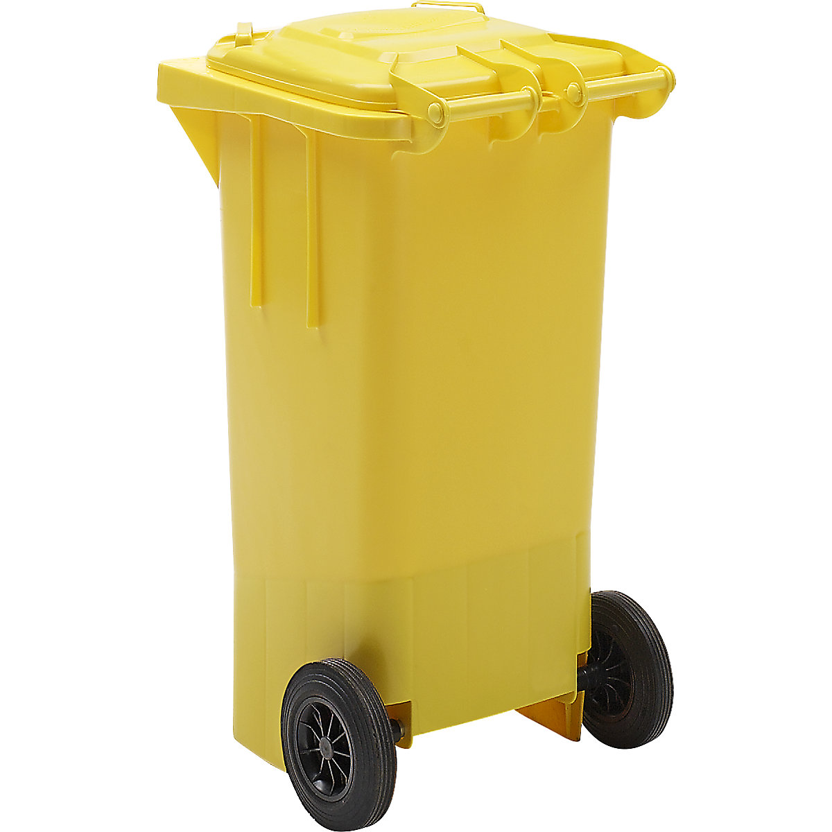 Bidone per rifiuti in plastica DIN EN 840 – eurokraft pro (Foto prodotto 3)-2