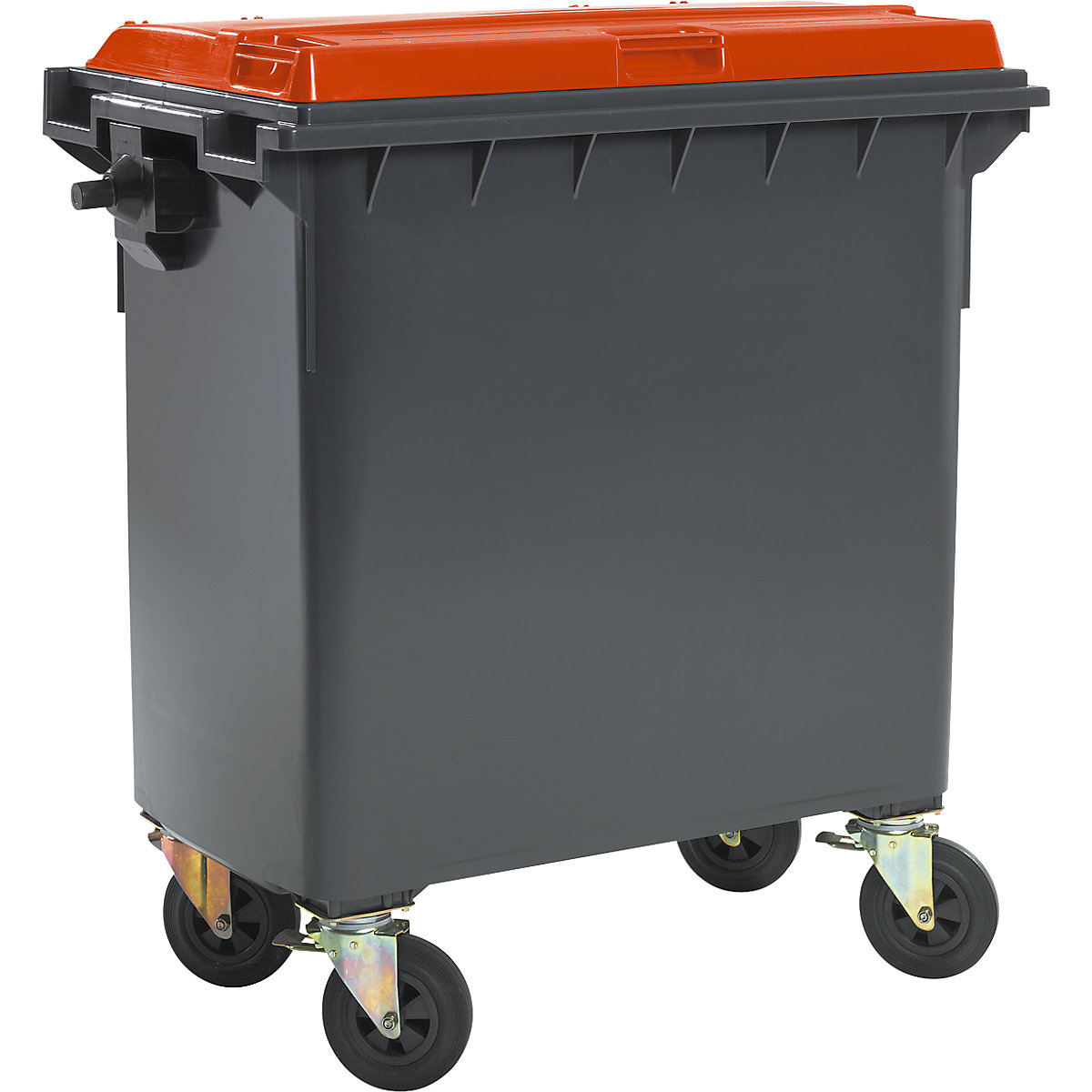 Container per rifiuti in plastica, DIN EN 840, capacità 770 l, largh. x alt. x prof. 1360 x 1330 x 770 mm, undefined-0