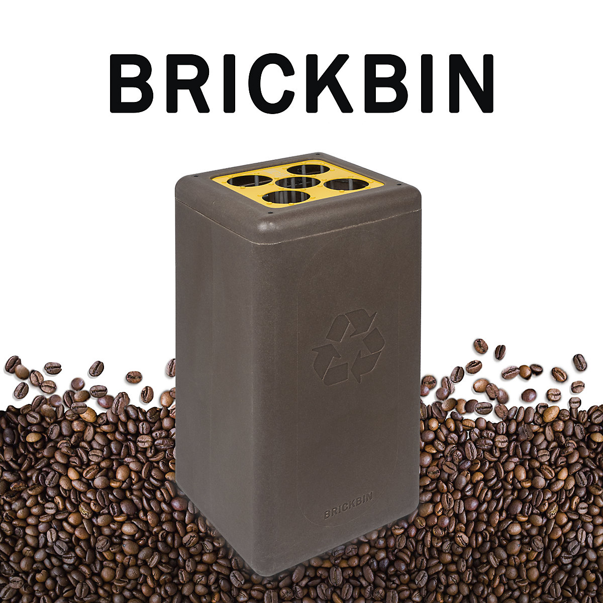 BrickBin è un bidone per la raccolta differenziata realizzato con fondi di caffè (Foto prodotto 4)-3