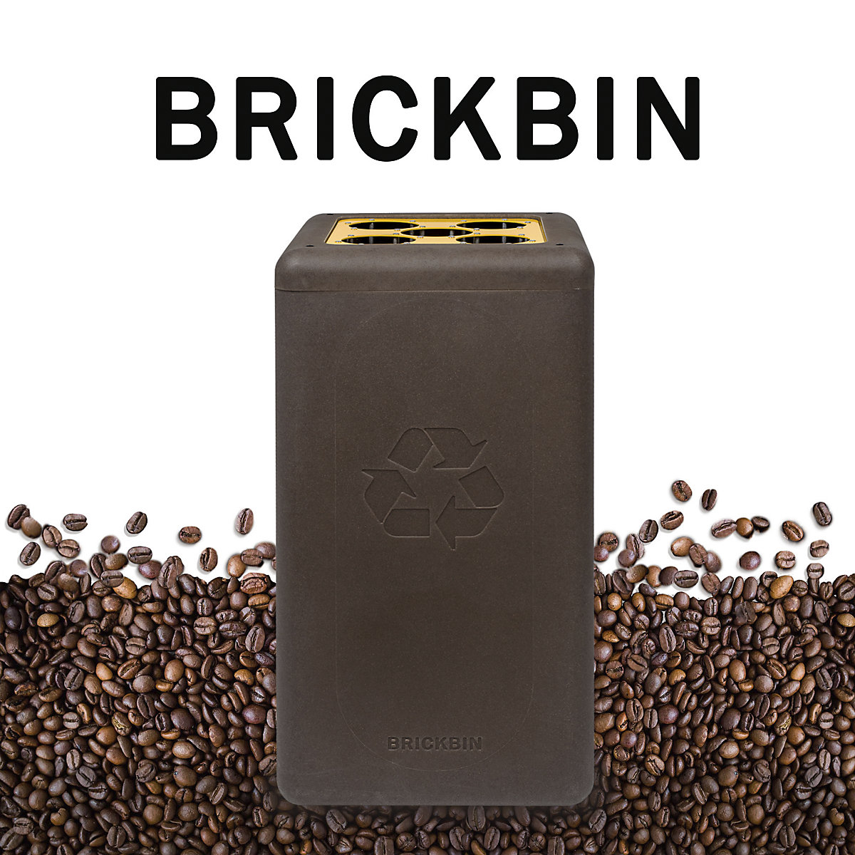 BrickBin è un bidone per la raccolta differenziata realizzato con fondi di caffè (Foto prodotto 5)-4
