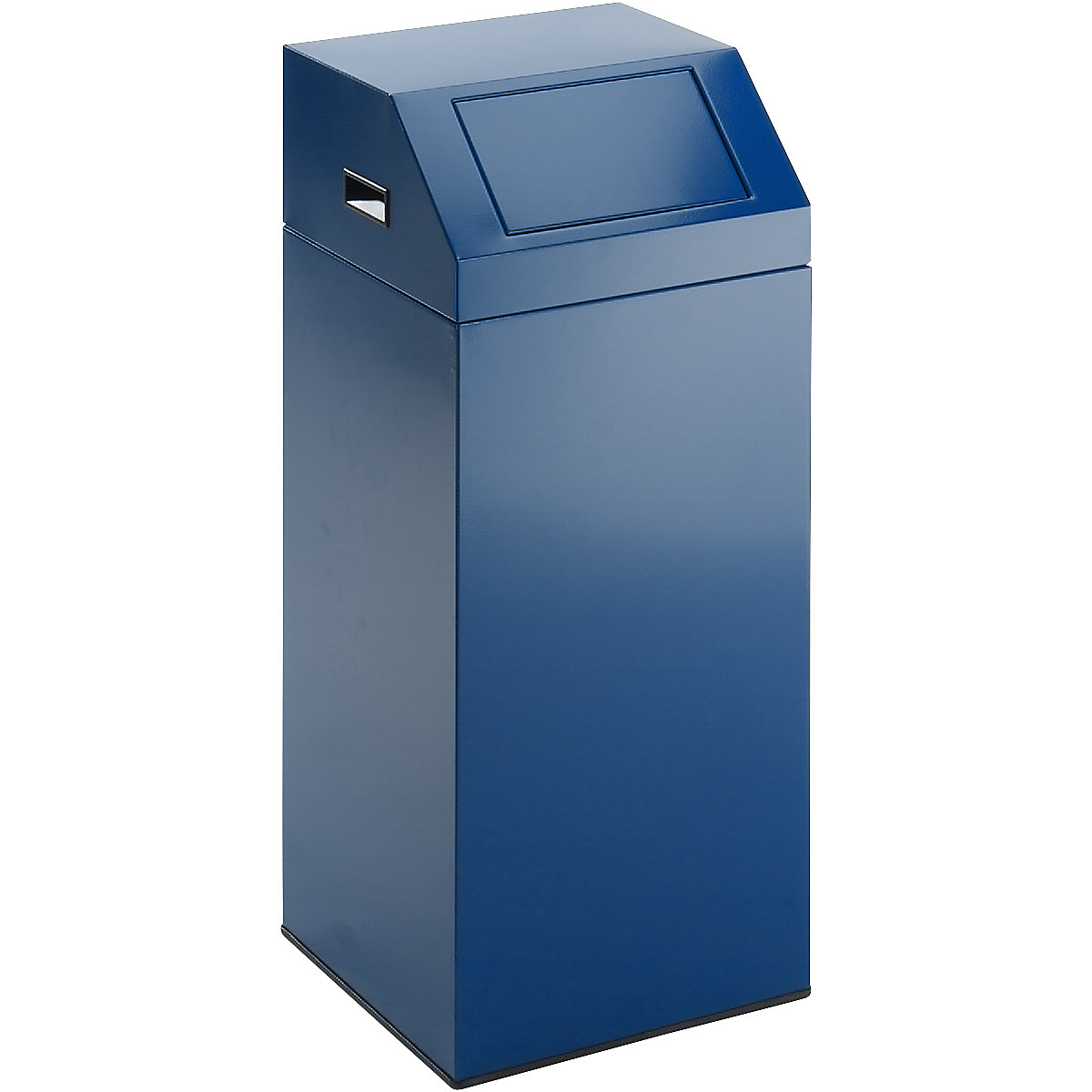 Contenitore per la raccolta differenziata, autoestinguente – eurokraft pro, capacità 76 l, largh. x alt. x prof. 380 x 890 x 380 mm, blu genziana-0