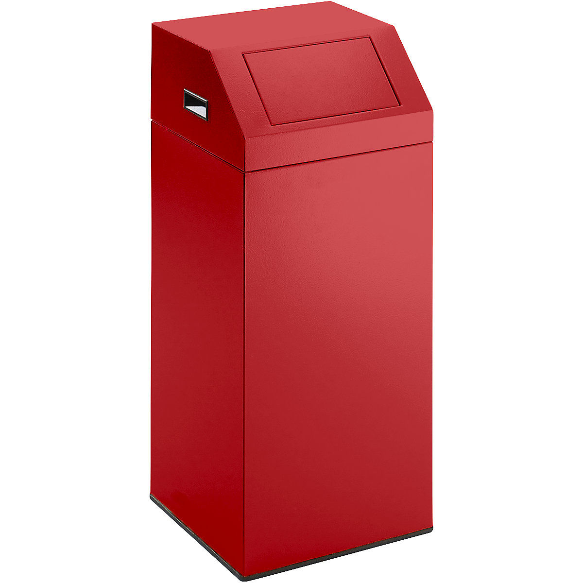 Contenitore per la raccolta differenziata, autoestinguente – eurokraft pro, capacità 76 l, largh. x alt. x prof. 380 x 890 x 380 mm, rosso fuoco-0