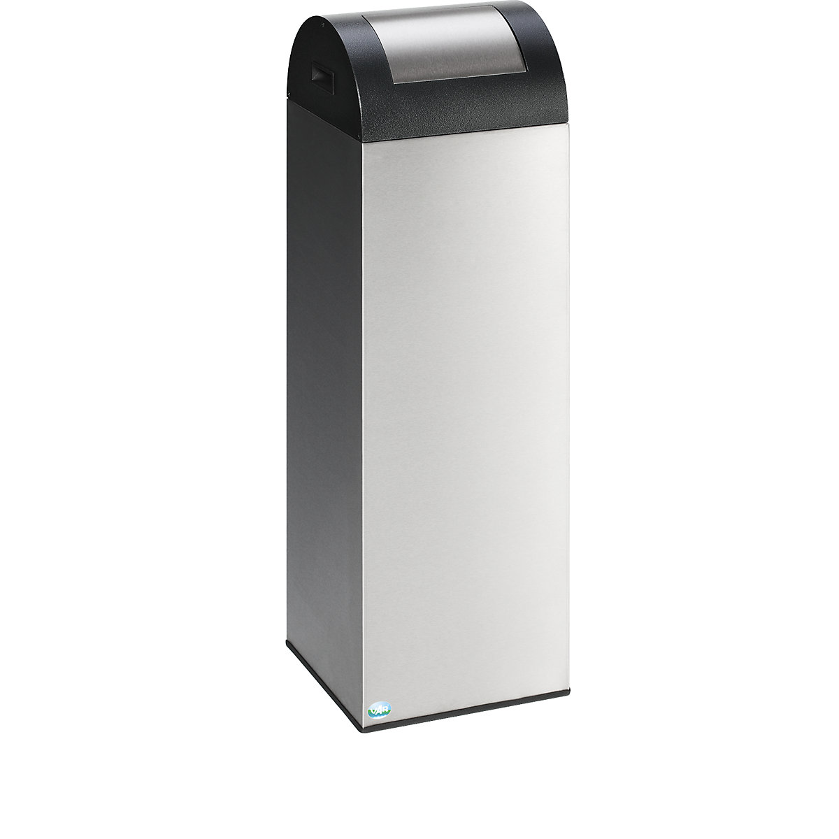 Contenitore per la raccolta differenziata autoestinguente – VAR, capacità 89 l, alt. x largh. x prof. 1045 x 320 x 320 mm, acciaio inox-0