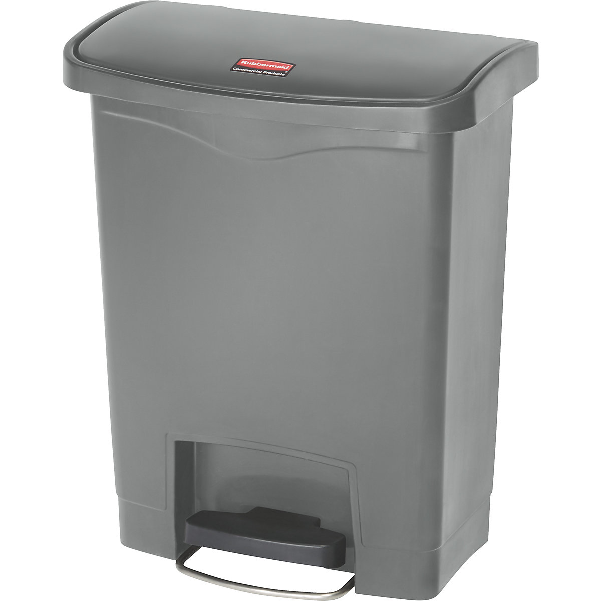 Pattumiera a pedale SLIM JIM® – Rubbermaid, in polietilene, 30 l, grigio-0