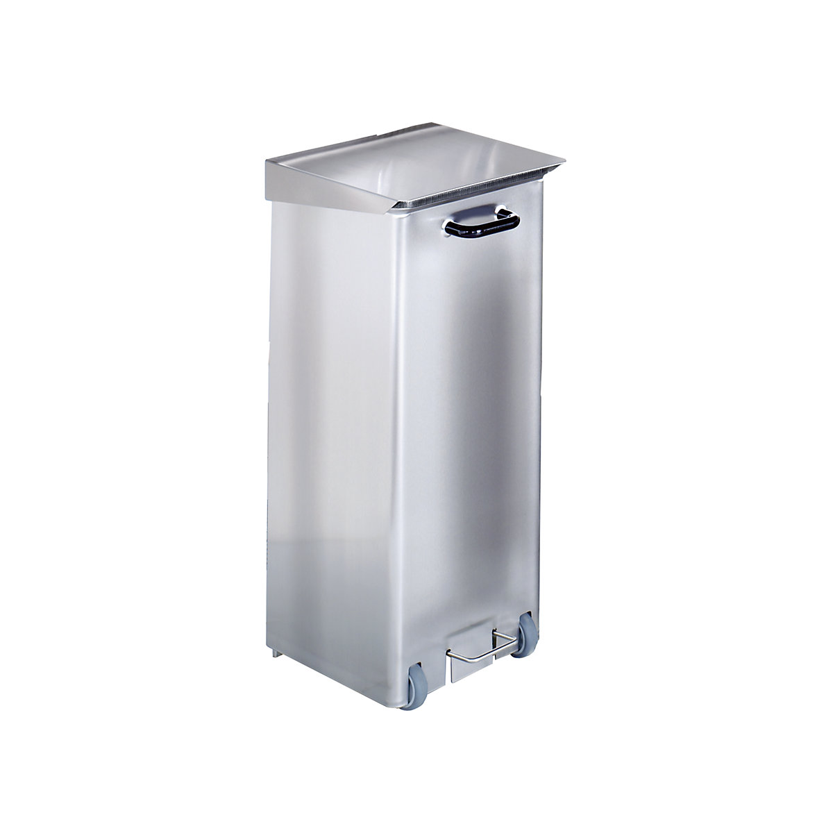 Pattumiera a pedale, acciaio inox, per camere bianche, capacità 70 l-0