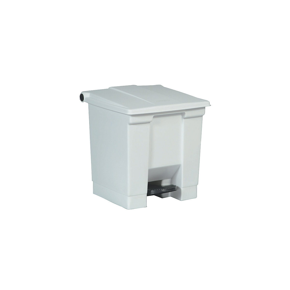 Pattumiera a pedale, industria – Rubbermaid, in polietilene, capacità 30 l, bianco-0