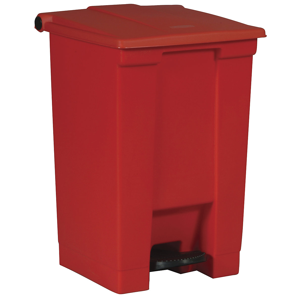 Pattumiera a pedale, industria – Rubbermaid, in polietilene, capacità 45 l, rosso-0