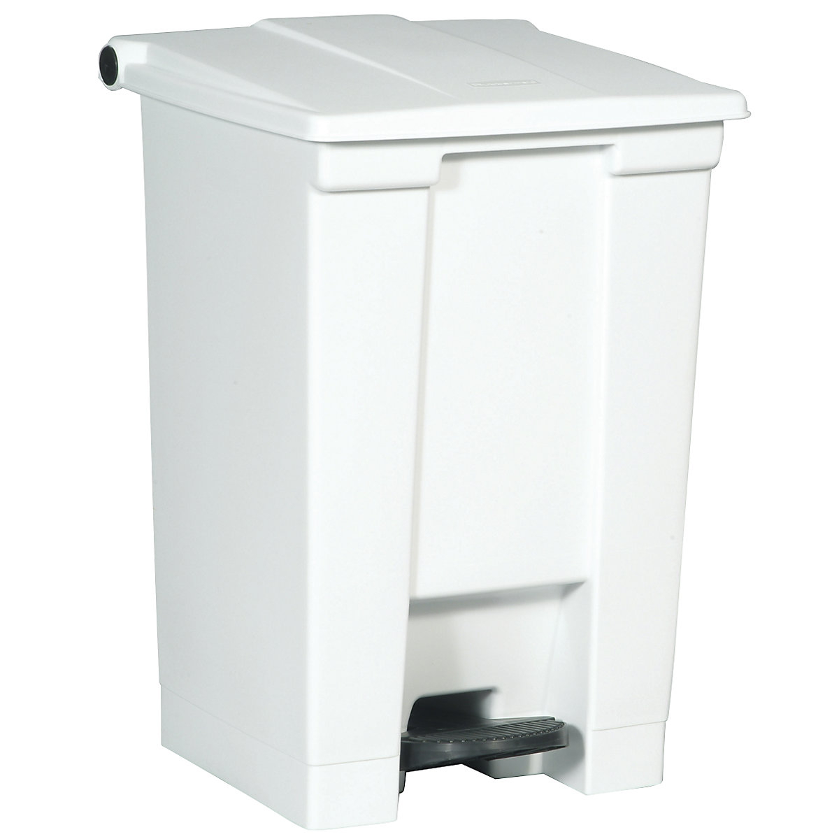 Pattumiera a pedale, industria – Rubbermaid, in polietilene, capacità 45 l, bianco-0