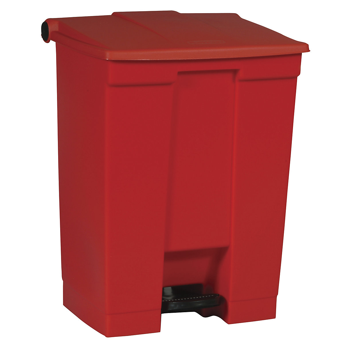Pattumiera a pedale, industria – Rubbermaid, in polietilene, capacità 68 l, rosso-0