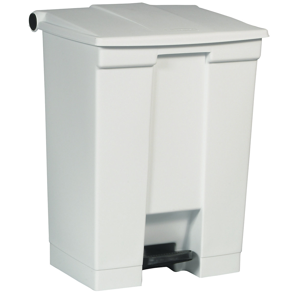 Pattumiera a pedale, industria – Rubbermaid, in polietilene, capacità 68 l, bianco-0
