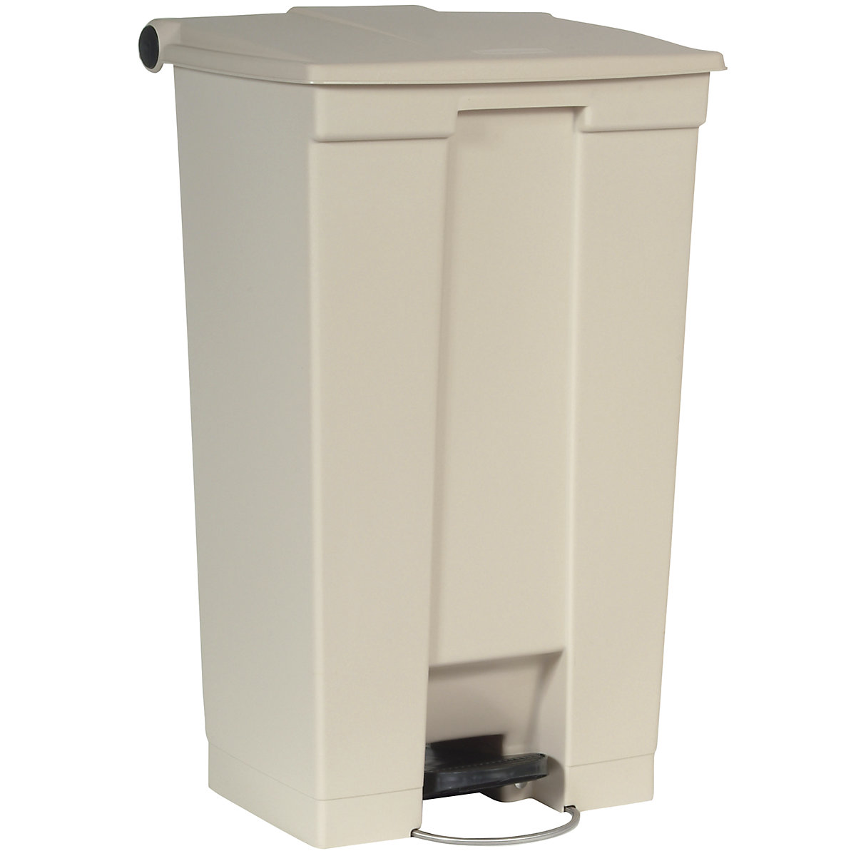 Pattumiera a pedale, industria – Rubbermaid, in polietilene, capacità 87 l, beige-0