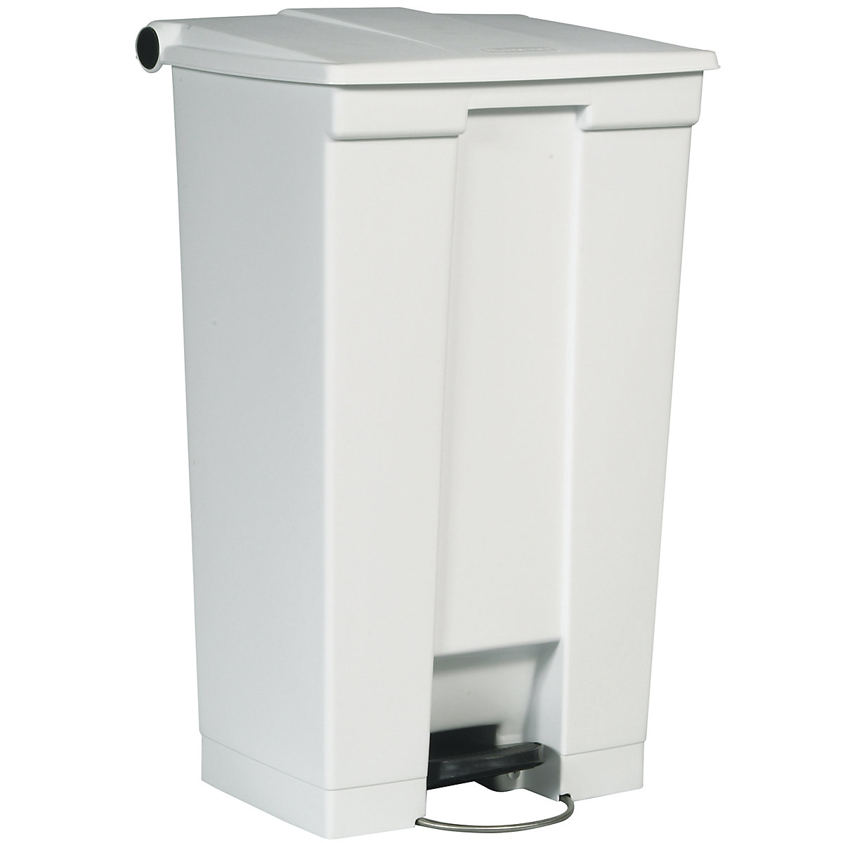 Pattumiera a pedale, industria – Rubbermaid, in polietilene, capacità 87 l, bianco-0