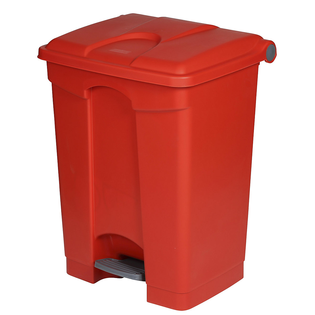 Pattumiera a pedale – Probbax, capacità 70 l, largh. x alt. x prof. 505 x 675 x 415 mm, rosso-0