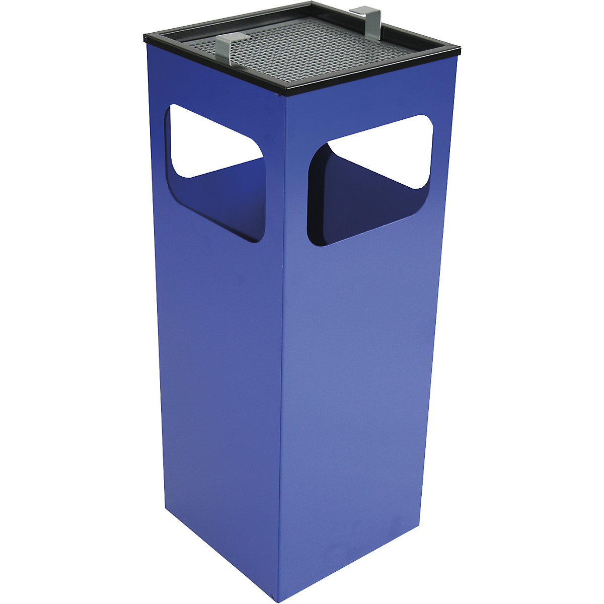 Posacenere combinato, capacità 29 l, largh. x alt. x prof. 250 x 655 x 250 mm, blu-0