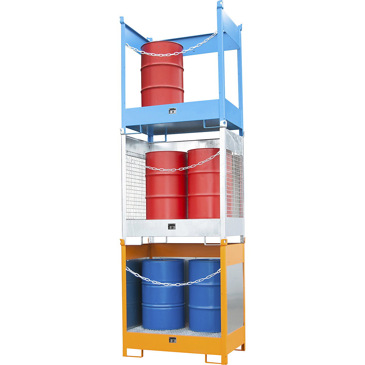 Paleta magazynowa i transportowa z wanną wychwytową – eurokraft pro (Zdjęcie produktu 2)-1