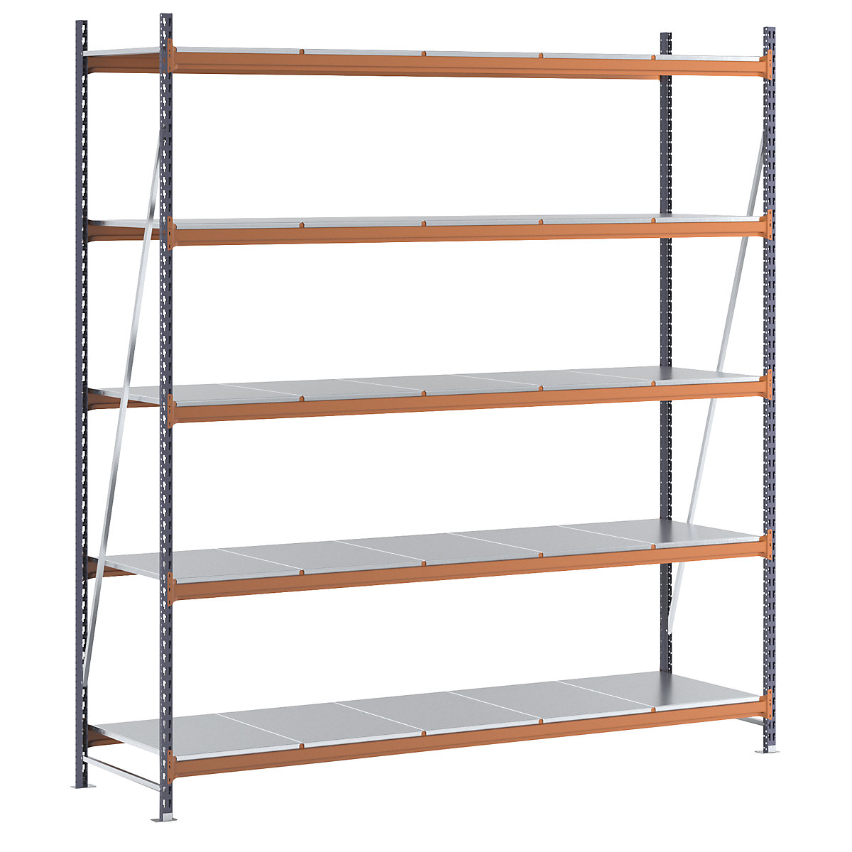 Regál s veľkým rozpätím