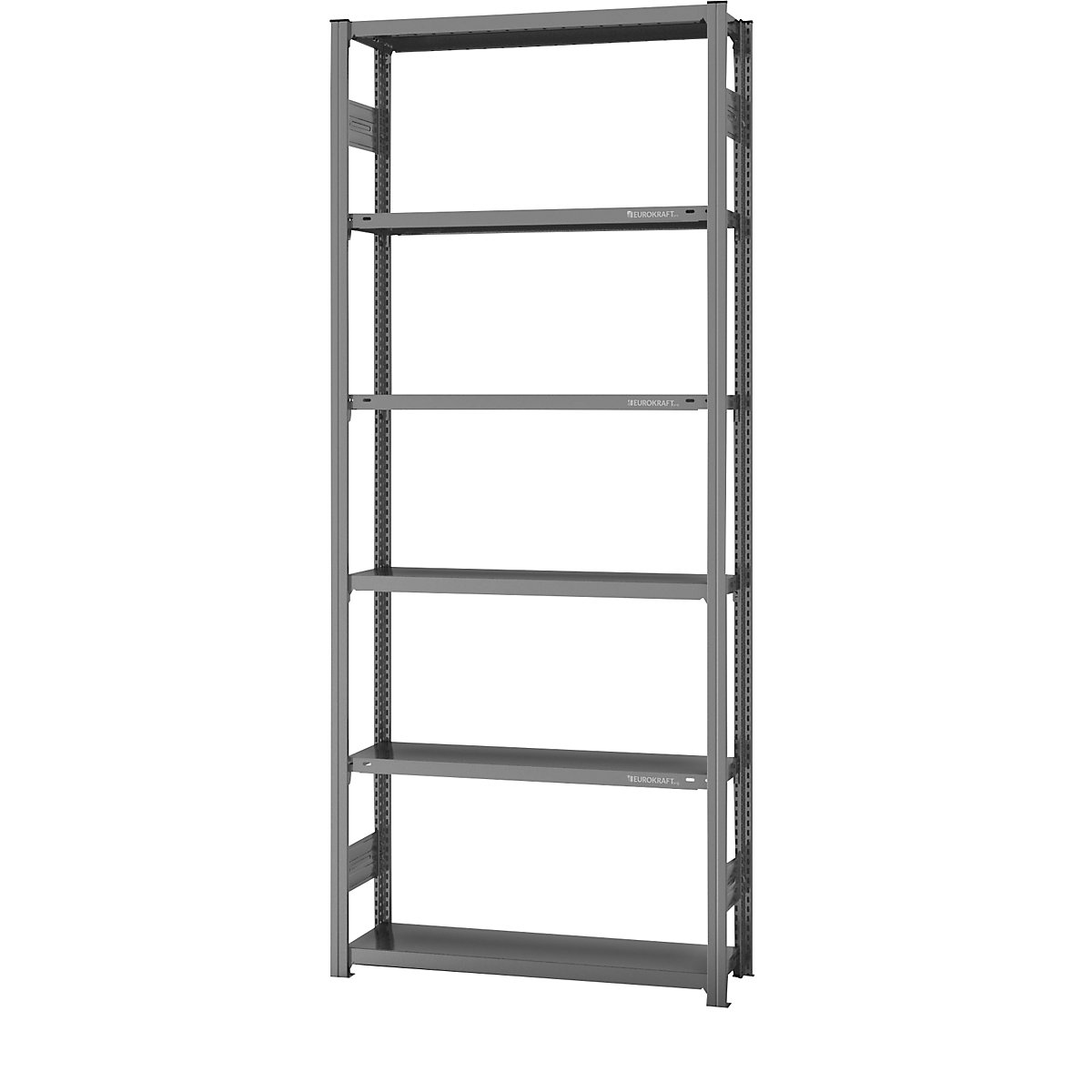 Sestavljiv regal, lahka izvedba – eurokraft pro, dvostranska izvedba, VxŠxG 2500 x 1000 x 300 mm, pocinkana izvedba, osnovni regal-18