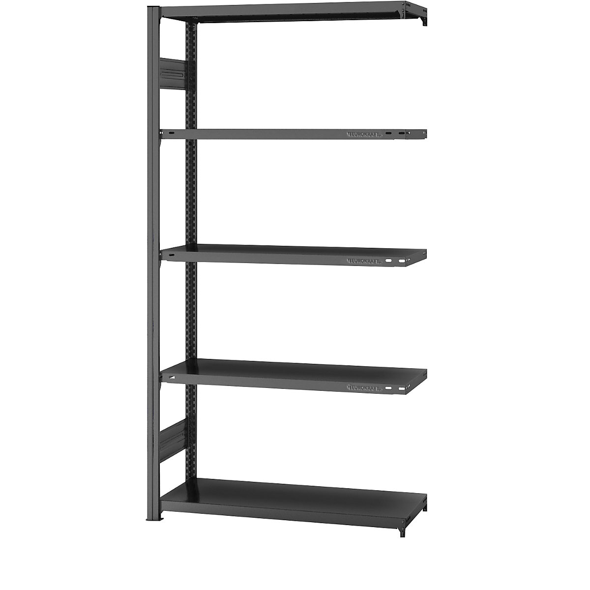 Sestavljiv regal, lahka izvedba – eurokraft pro, dvostranska izvedba, VxŠxG 2000 x 1000 x 400 mm, pocinkana izvedba, priključni regal-21