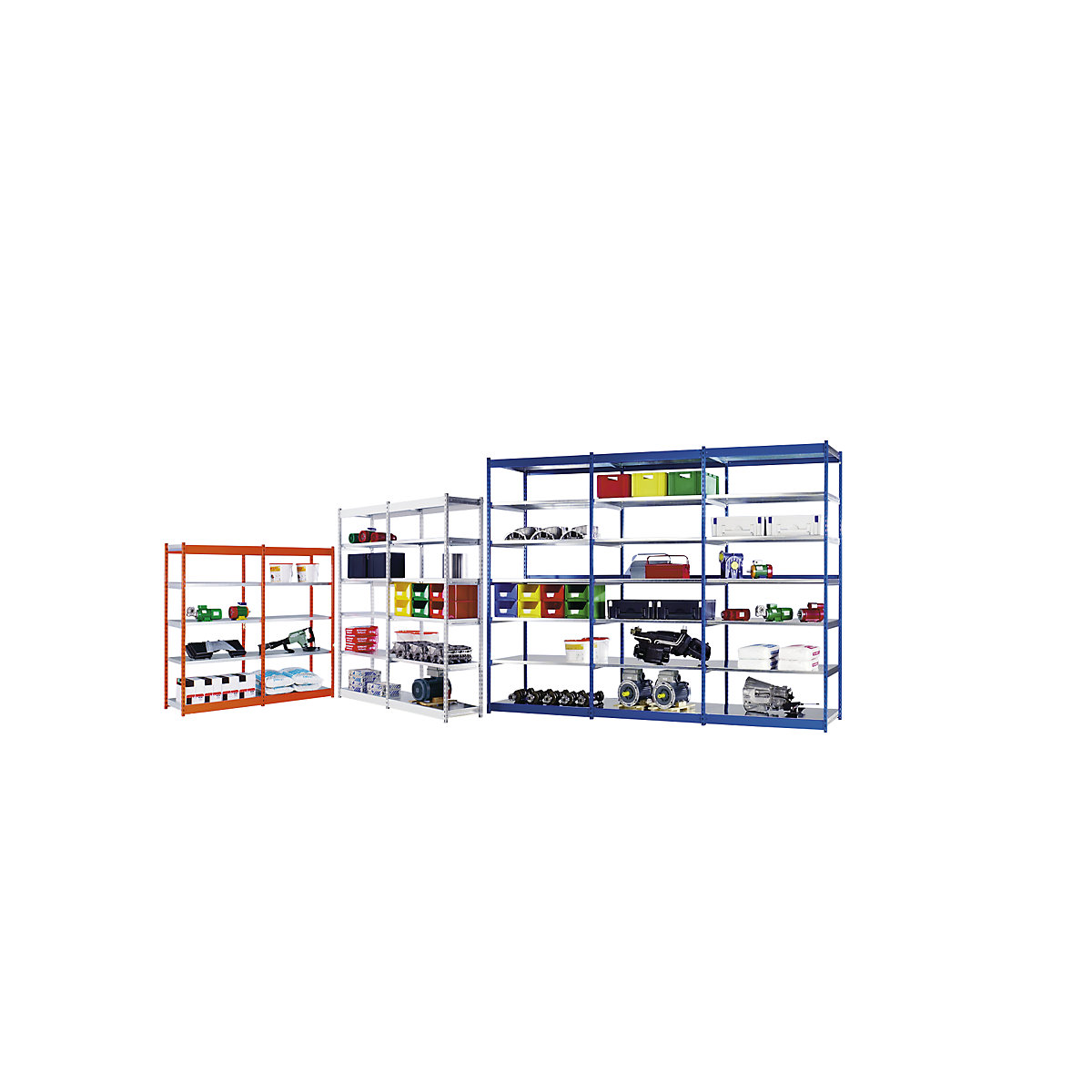 Stabilni sestavljivi regal, enostranski – hofe (Slika izdelka 2)-1