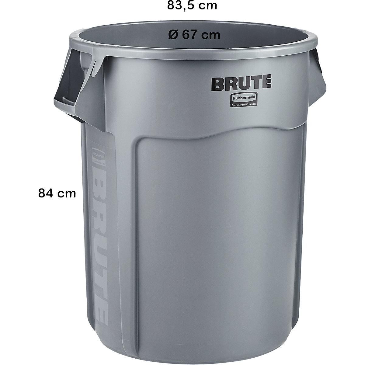 Univerzalni vsebnik BRUTE®, okrogel – Rubbermaid (Slika izdelka 8)-7