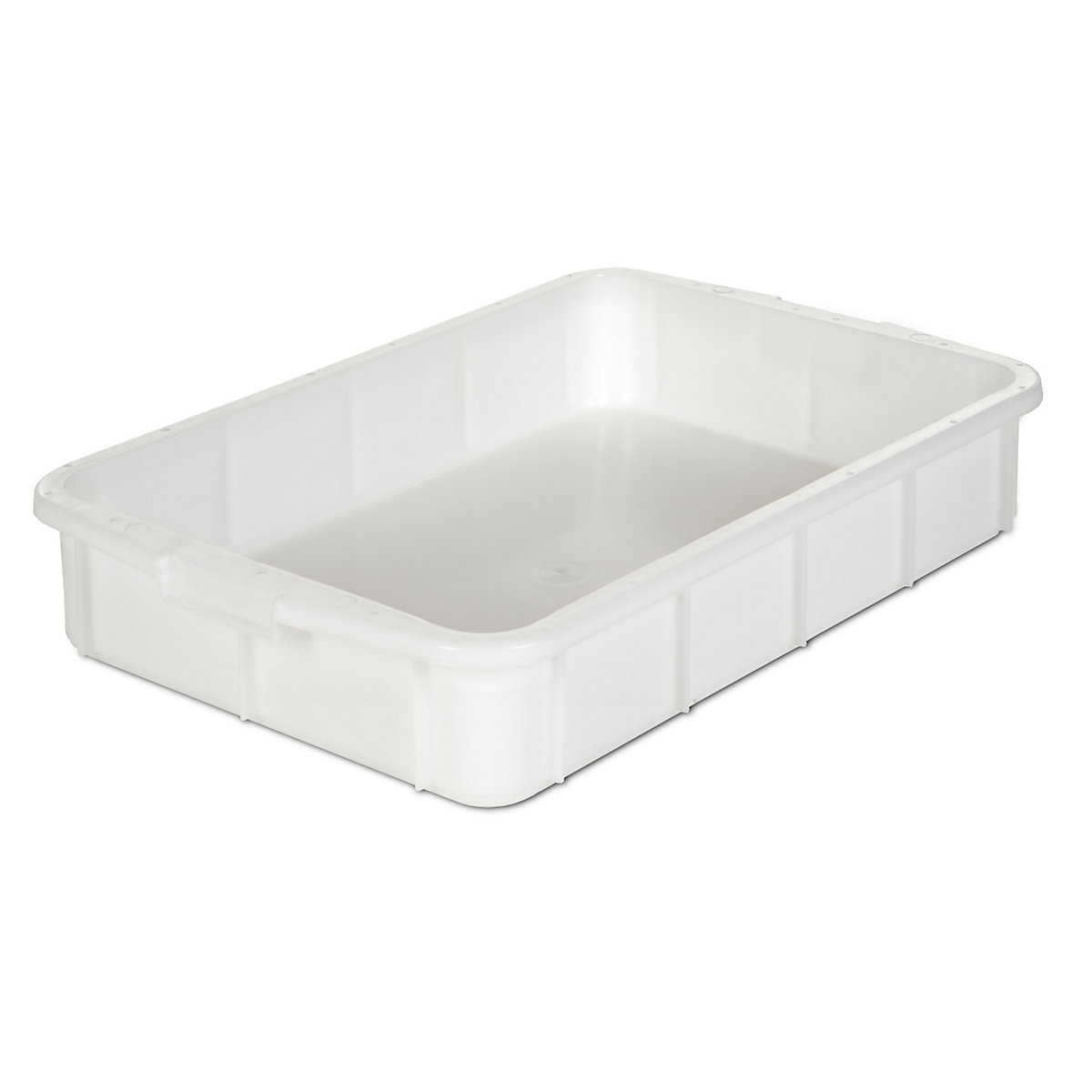 Plastová stohovacia nádoba, objem 26 l, vonkajšie rozmery d x š x v 668 x 445 x 122 mm, prírodná, od 10 kusov-0