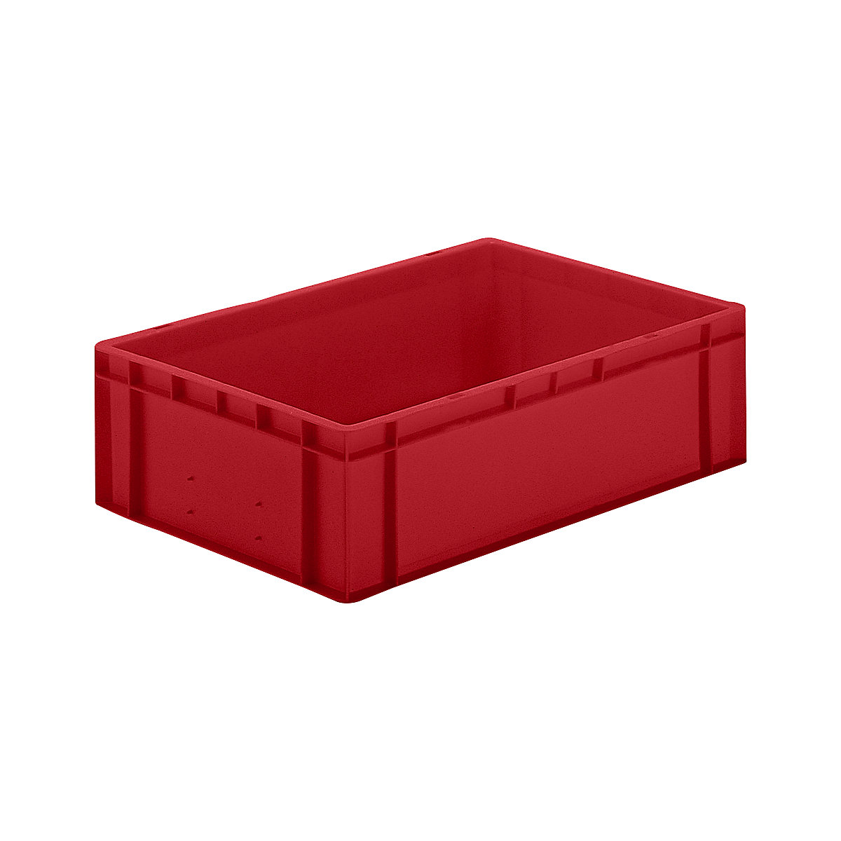 Stohovacia nádoba v euro-formáte, steny a dno uzavreté, d x š x v 600 x 400 x 175 mm, červená, OJ 5 ks-0