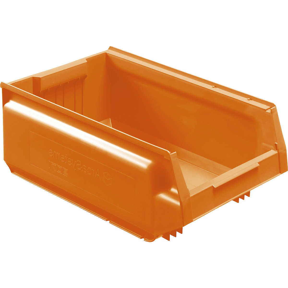 Otwarty pojemnik magazynowy z polipropylenu, dł. x szer. x wys. 500 x 310 x 200 mm, opak. 8 szt., pastelowy żółty-0