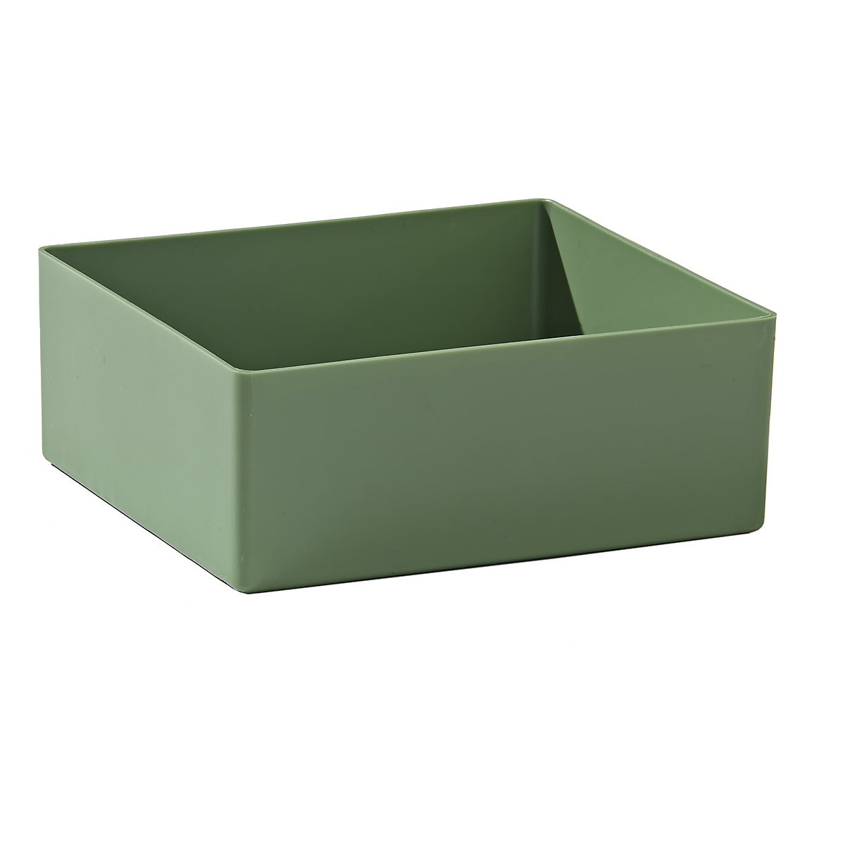 Skrzynka wkładana, wersja specjalna, polistyren, opak. 50 szt., dł. x szer. x wys. 130 x 115 x 50 mm, zielony-0