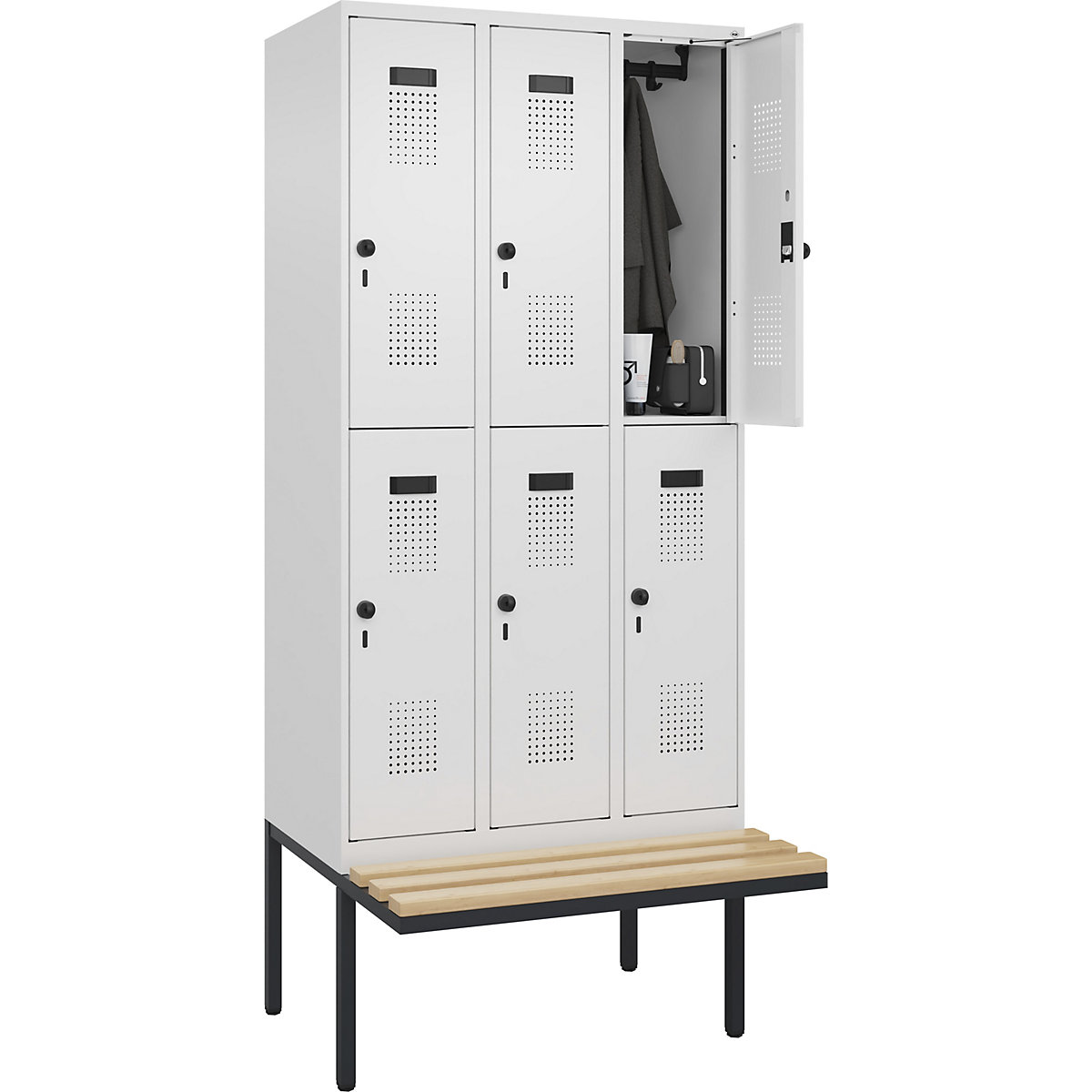 Doppelstock-Spind Evolo PLUS Sitzbank (Produktabbildung 2)-1