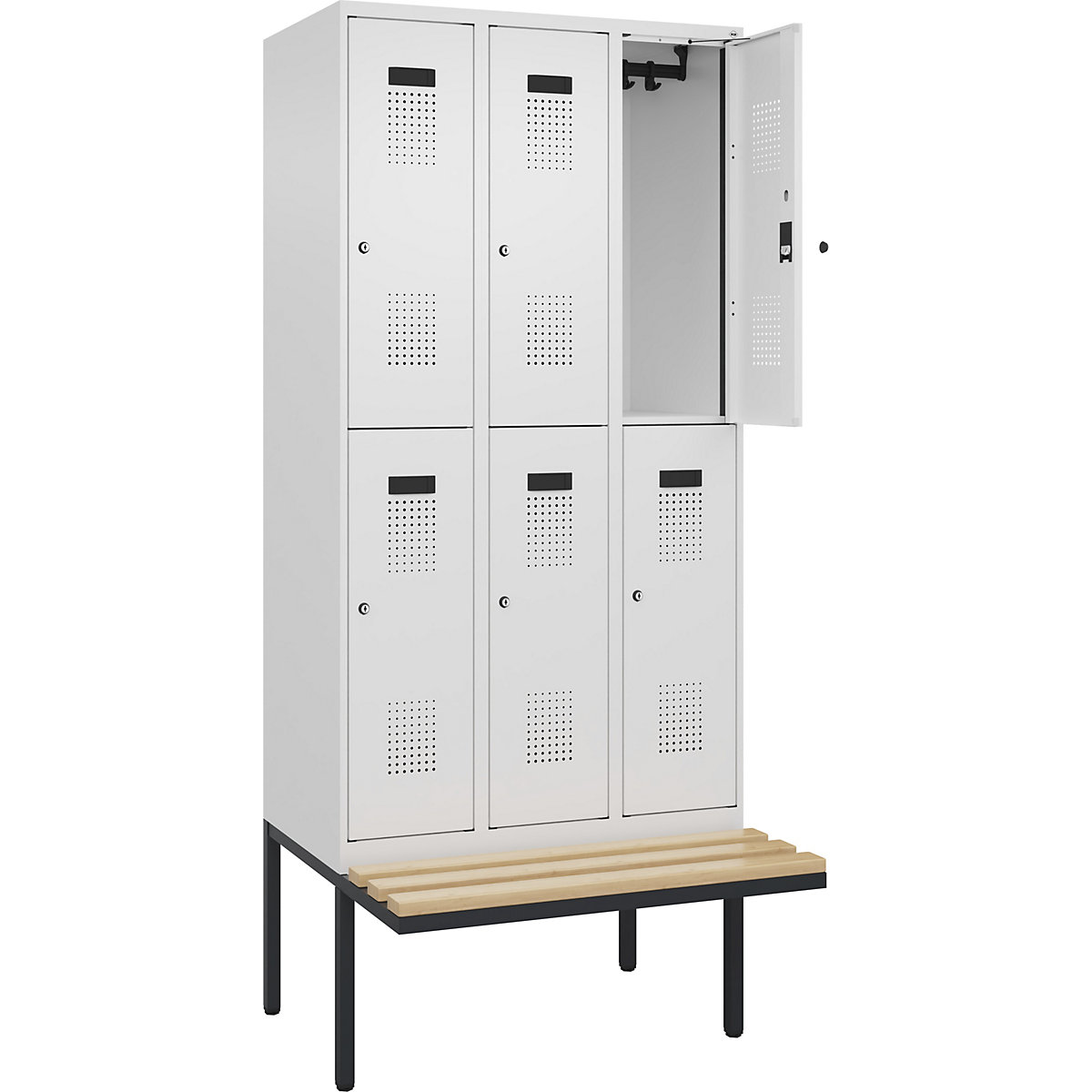 Doppelstock-Spind Evolo PLUS Sitzbank