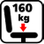 Belastbar bis 160 kg