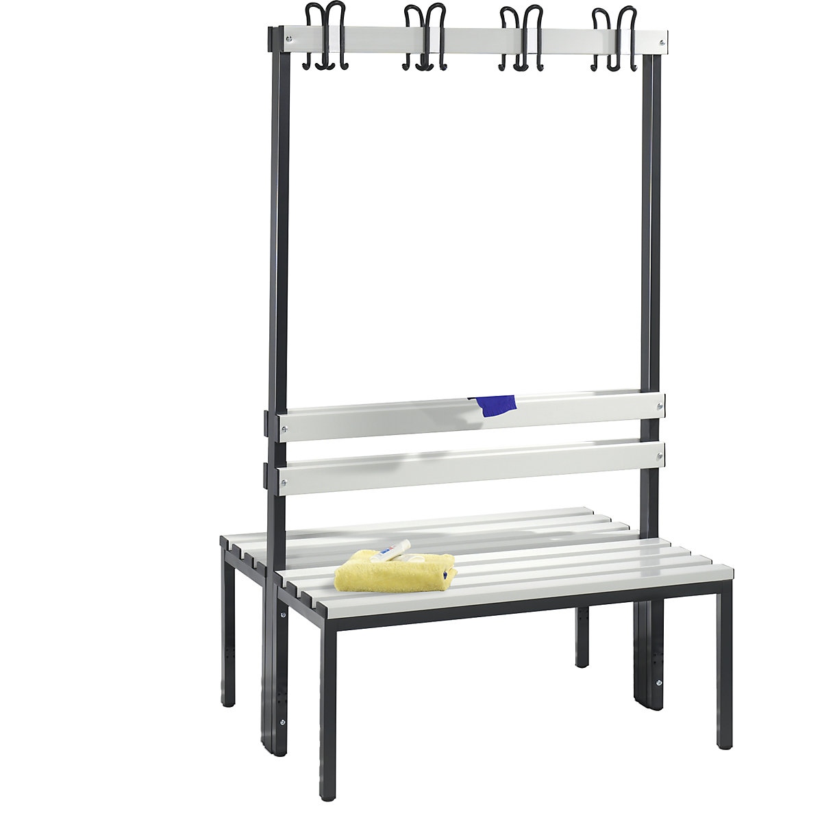 BASIC changing room bench, double sided – C+P