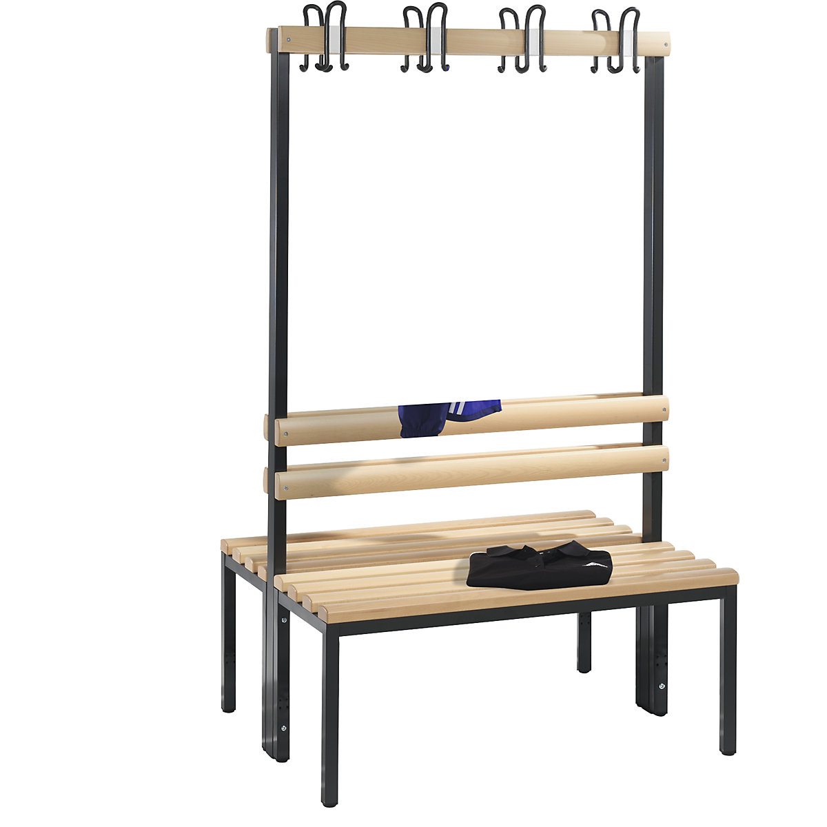 BASIC cloakroom bench, double sided - C+P