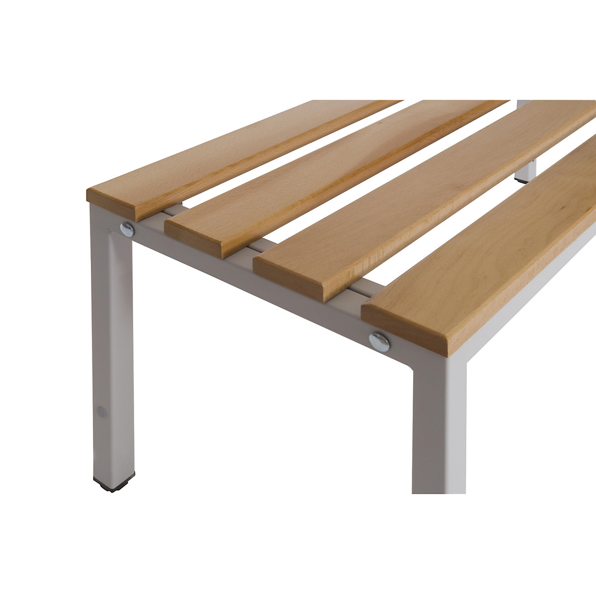 Beech cloakroom bench – eurokraft basic (Product illustration 2)-1